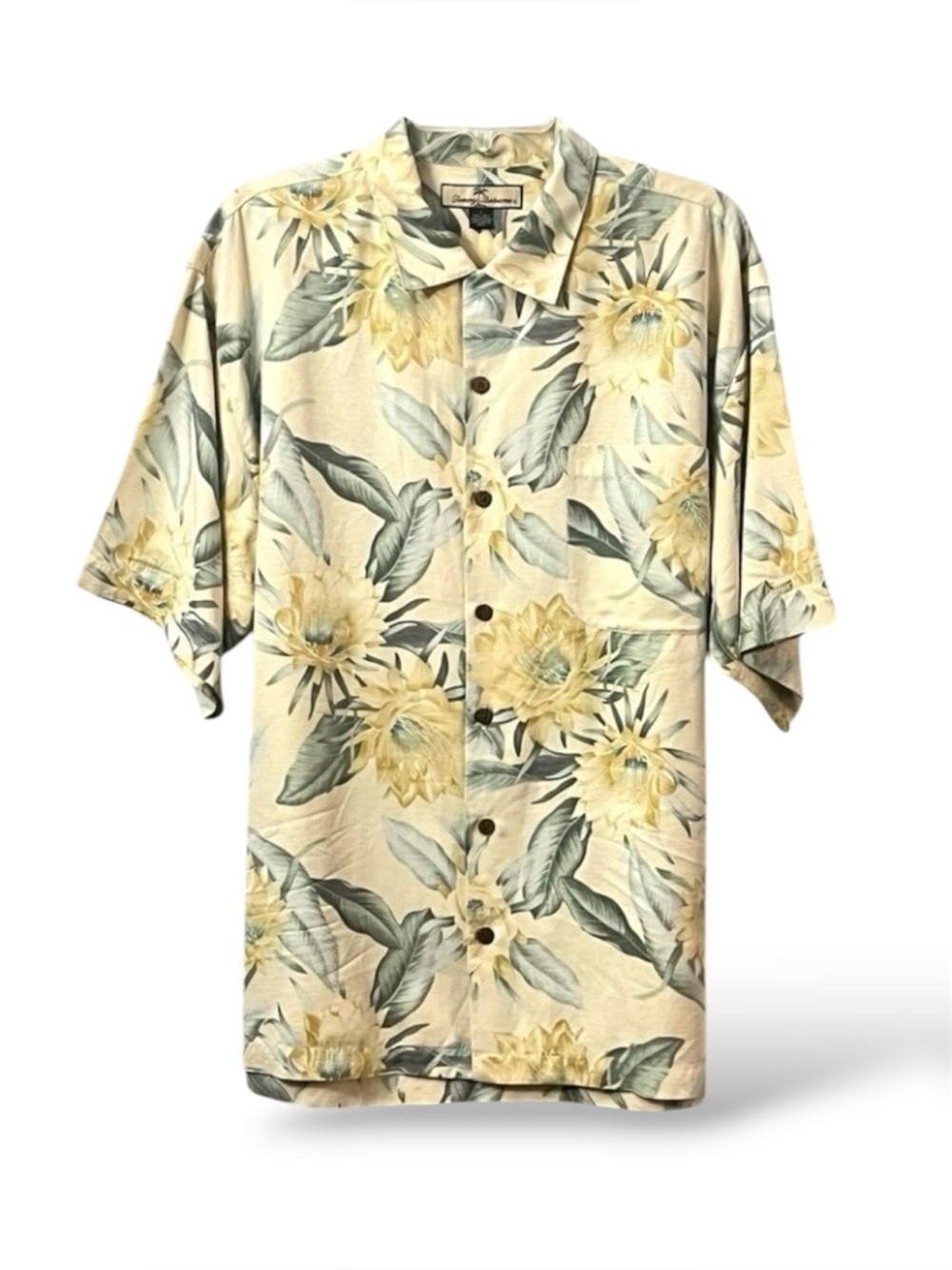 Tommy Bahama 100% Silk Hawaiian Coconut Button-Short-Sleeve Camp Shirt NWOT